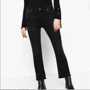 Zara Black Crop Jeans